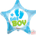Boy Footprints Foil Balloon – 18"