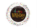Happy Birthday With Dots 18" Balloon - B27