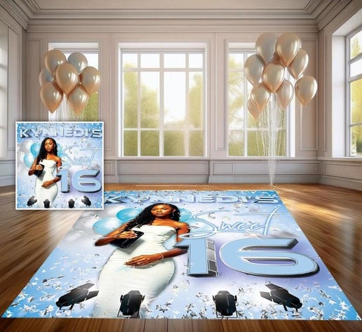 Custom Floor Wrap – Stylish & Bold Event Decor
