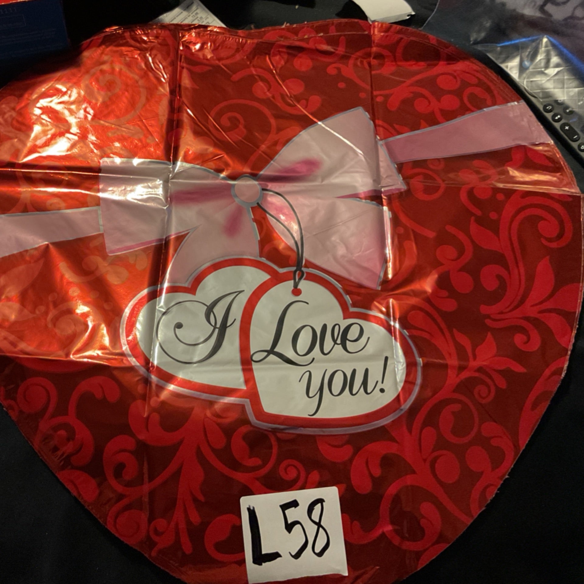I love you heart shaped 18”balloon L25