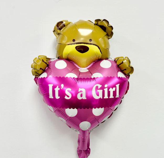 Gender Reveal Mini Bear Balloons – Boy or Girl? BS81