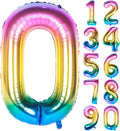 34" Rainbow Number Balloon