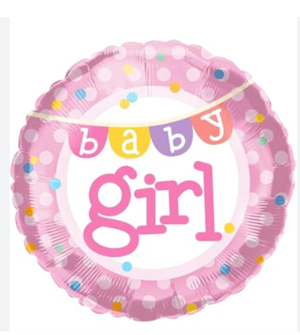 Baby girl balloon 18” BS12