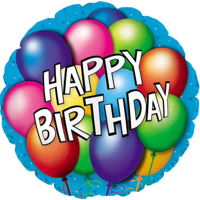 Happy Birthday 18" Balloon - B9