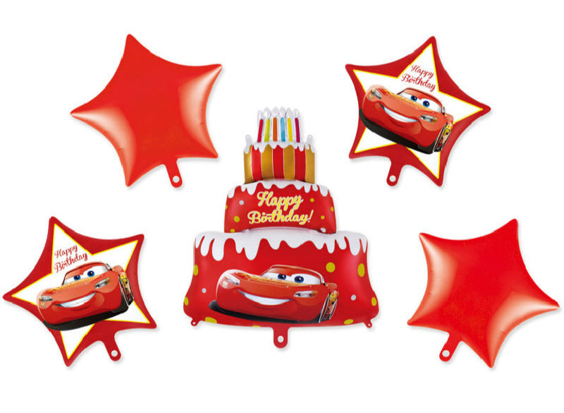 5pcs Cars Theme Party 33” Balloon Set -KB#26