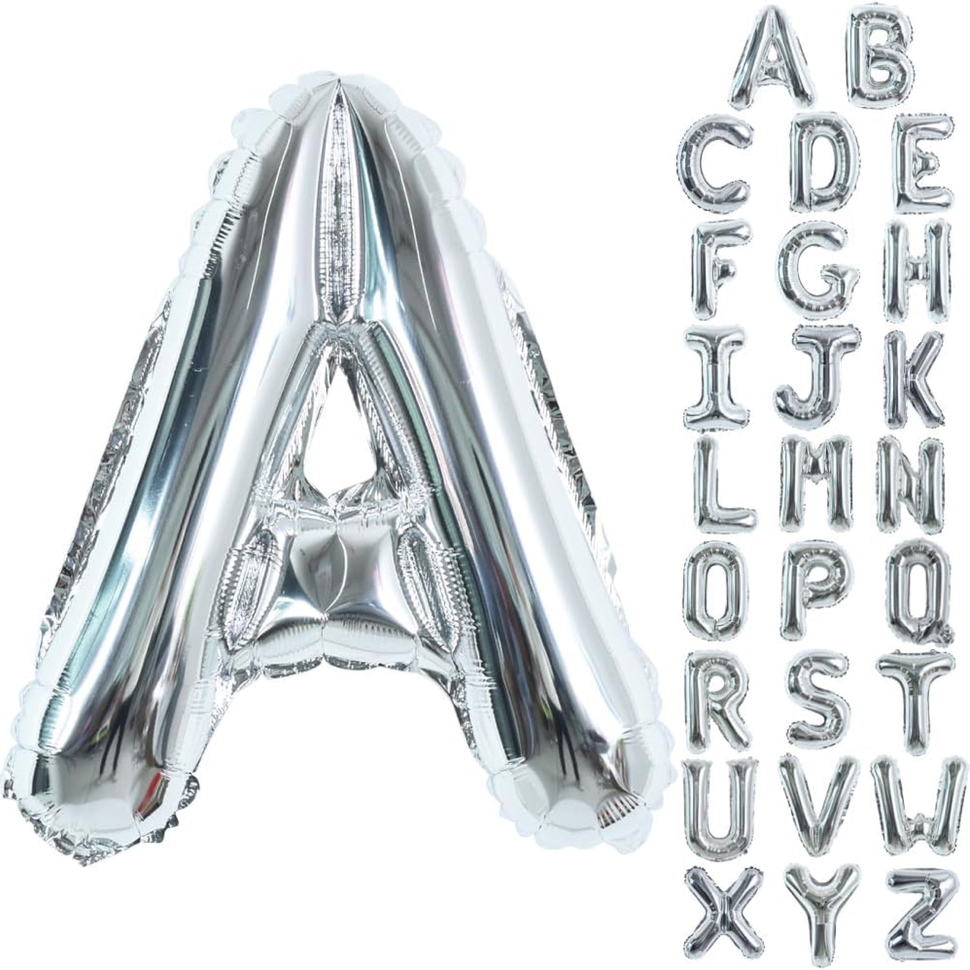 40” Silver Letter Balloons
