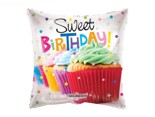 Sweet Birthday With Cupcakes Balloon - B12