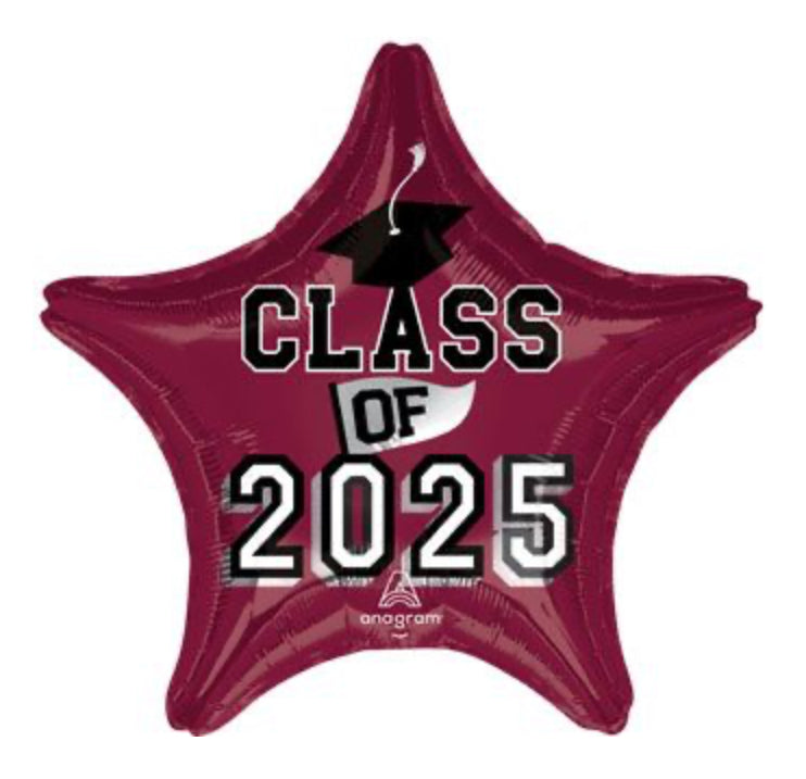 Graduations Berry 2026 Star 18" Balloon - Gd6