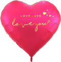 Oversized Rose Red Heart-Shaped 66" Balloon -L44