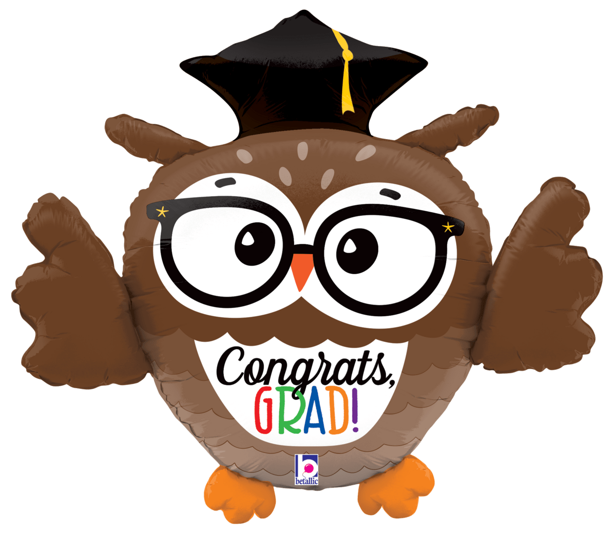 3PCS CONRATS GRAD OWL 33" BALLOON -G57