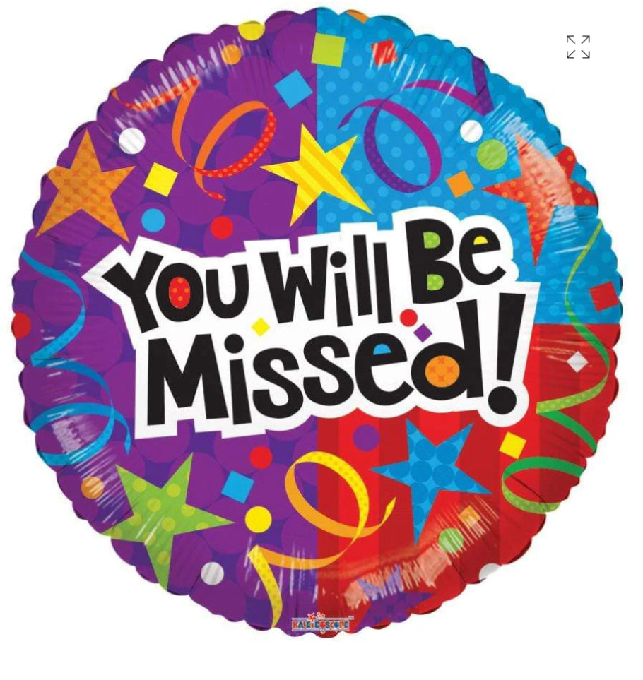 You’ll Be Missed! 18" Balloon -MY3