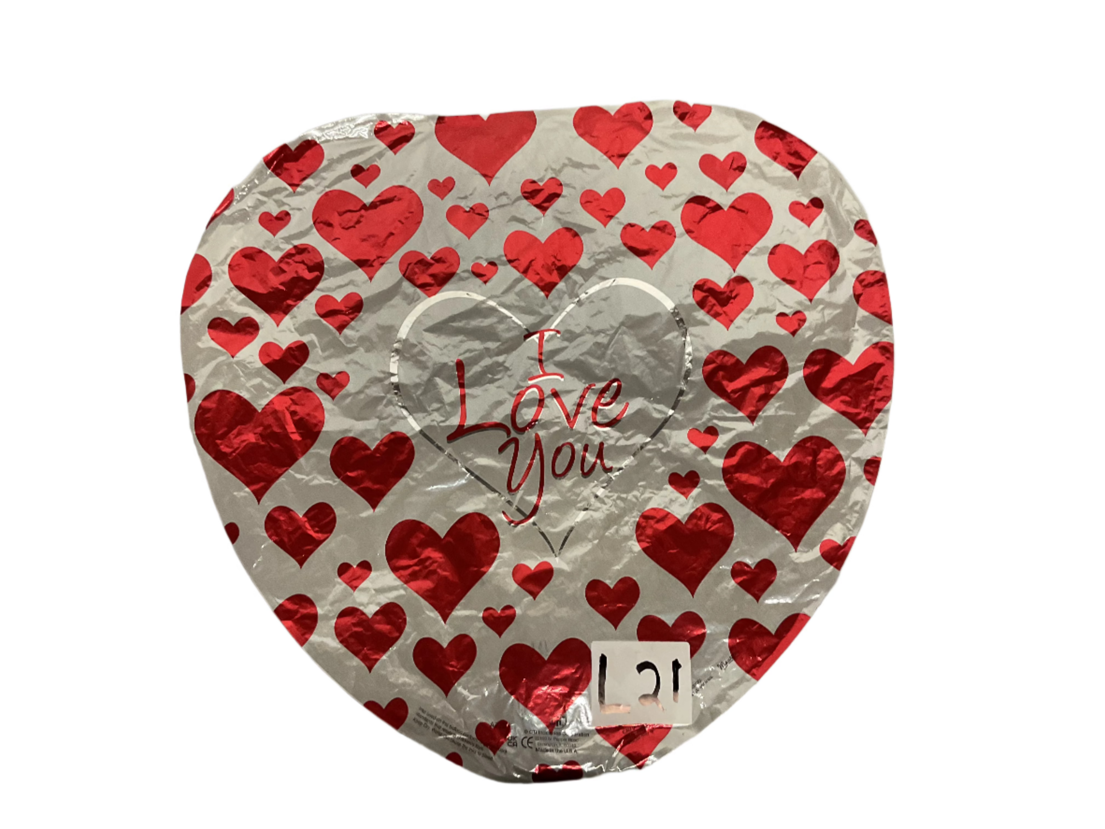 I LOVE YOU HEART 18" BALLOON -#L21