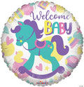 Welcome Baby Rocking Horse Foil Balloon – 18"BS73