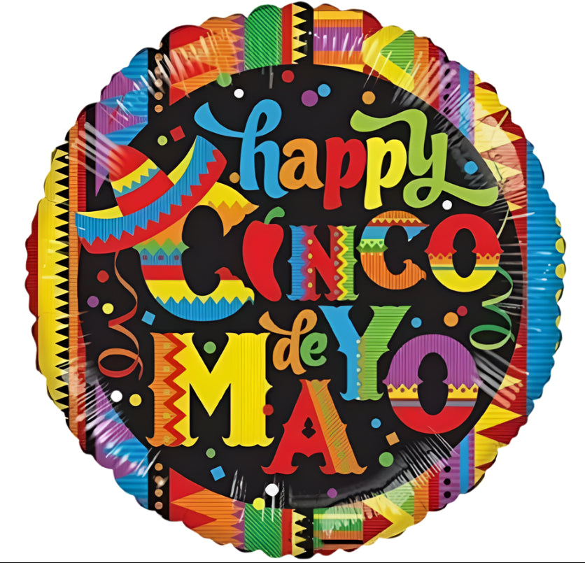 Happy Cinco De Mayo 18" Balloon -O12