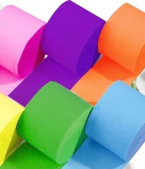 Crete streamer multi colors 175ftx1.75in