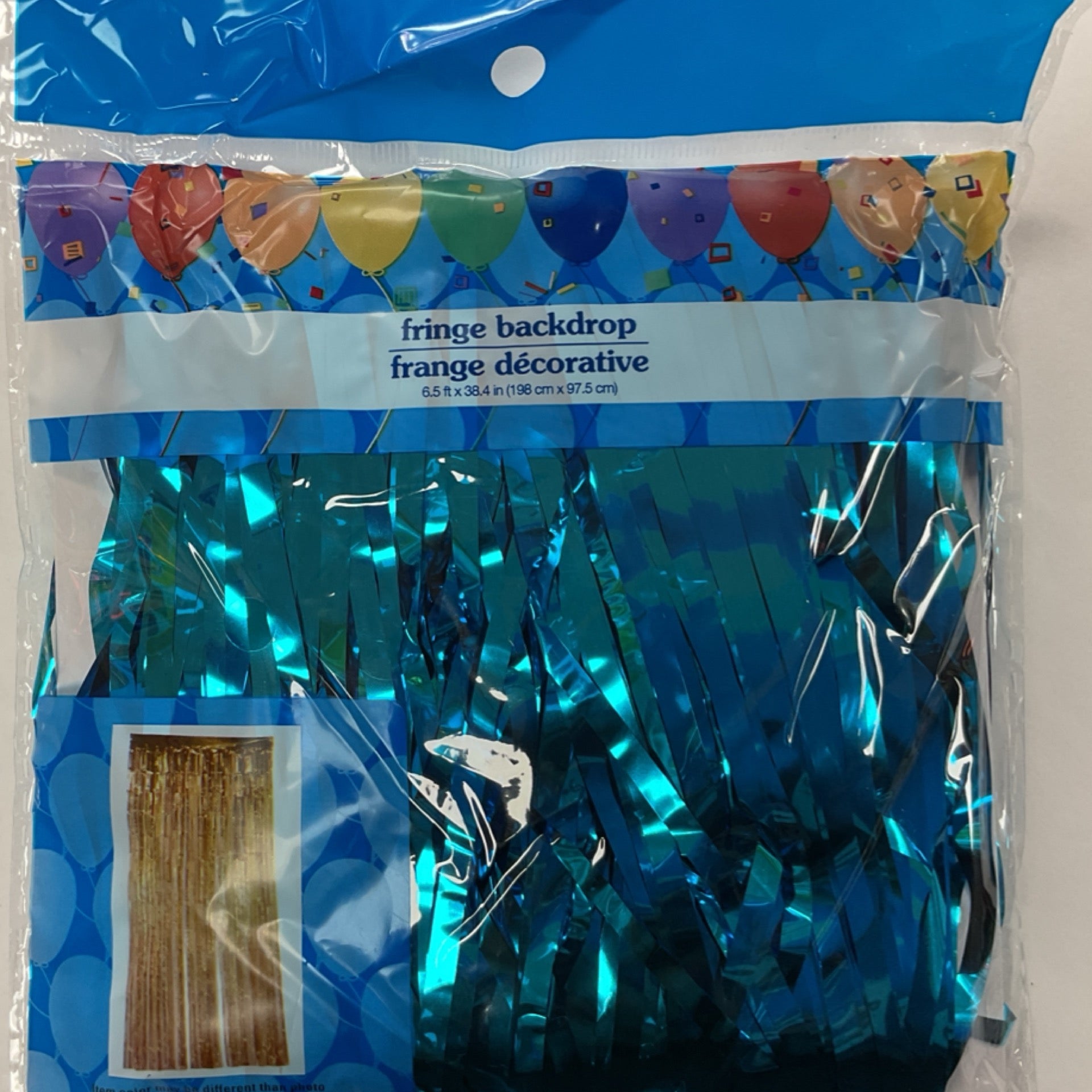 Ceiling fringe (blue)