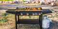 2 Burner stove with flat top griddle