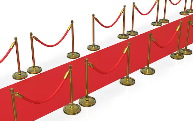 Red Carpet w/ 4 Stanchion Post