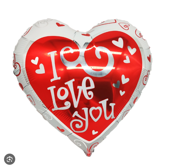 I LOVE YOU BIG HEART 40" BALLOON -#L32