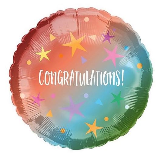 CONGRATULATIONS! 18" BALLOON -G50