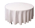 White Round Table Cover