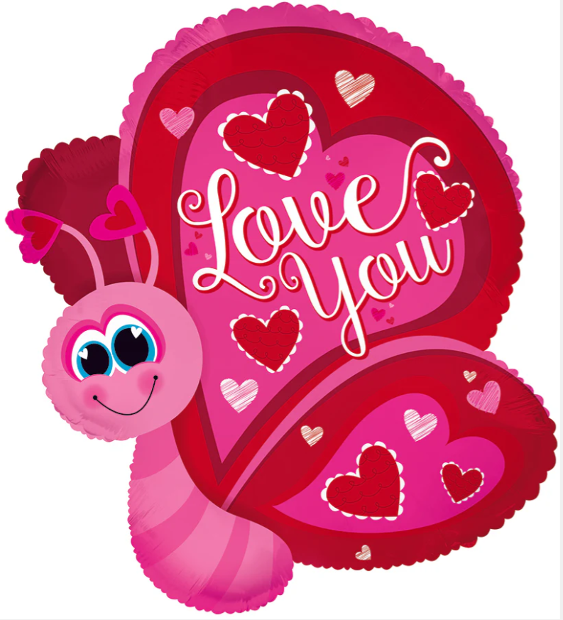 Love You Butterfly 25" Balloon -L49